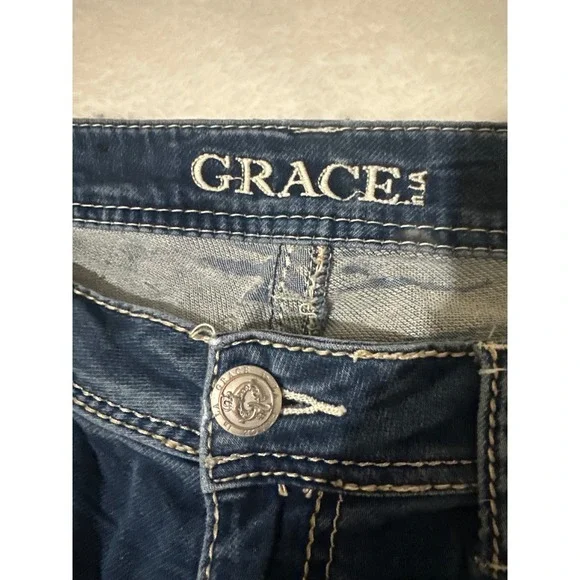 GRACE in LA Womens Bootcut Jeans  Size 30 Waist - Picture 3 of 10